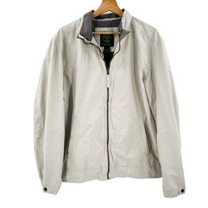 2/$30 Timberland Full Zip Lined Lightweight Beige Jacket Coat
